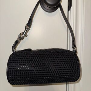 NEW WITH TAGS COACH Nolita Barrel Crystal Bag Black CX208 Crystal Fabric Purse